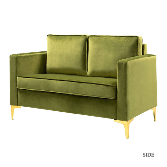 14 Karat Home Casual Moss Polyester/Blend Sleeper in Green | SFMSY0083-MOSS