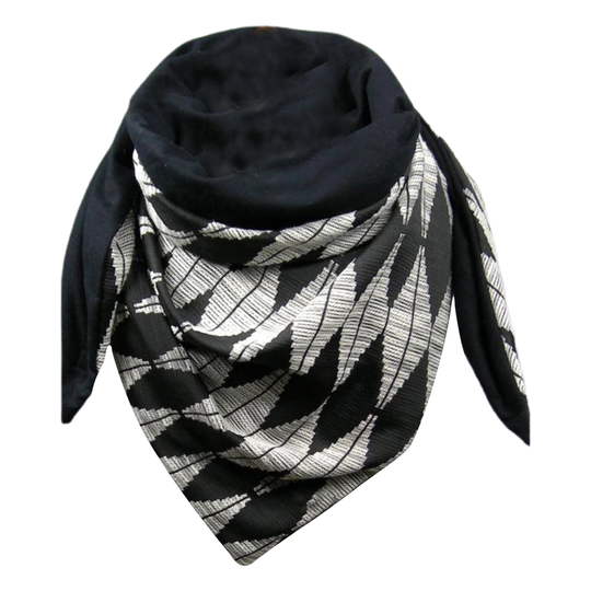 Scarf Shawl Eye-catching Wear Resistant Cotton Blend Women Casual Wrap Scarf Winter Clothing for Autumn - white