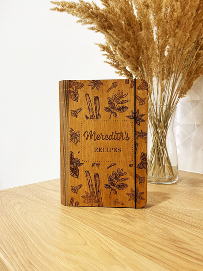 Personalized Recipe Book, Binder, Christmas Gift, Bridal Shower Gift For Bride, 5Th Anniversary For Wife, Birthday Moms