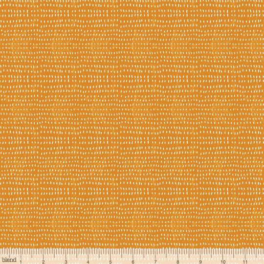 Remnant 23", Seeds Fabric, Tangerine, Orange, Blender Blend Fabrics, Cori Dantini, 100% Quilting Cotton Fabric