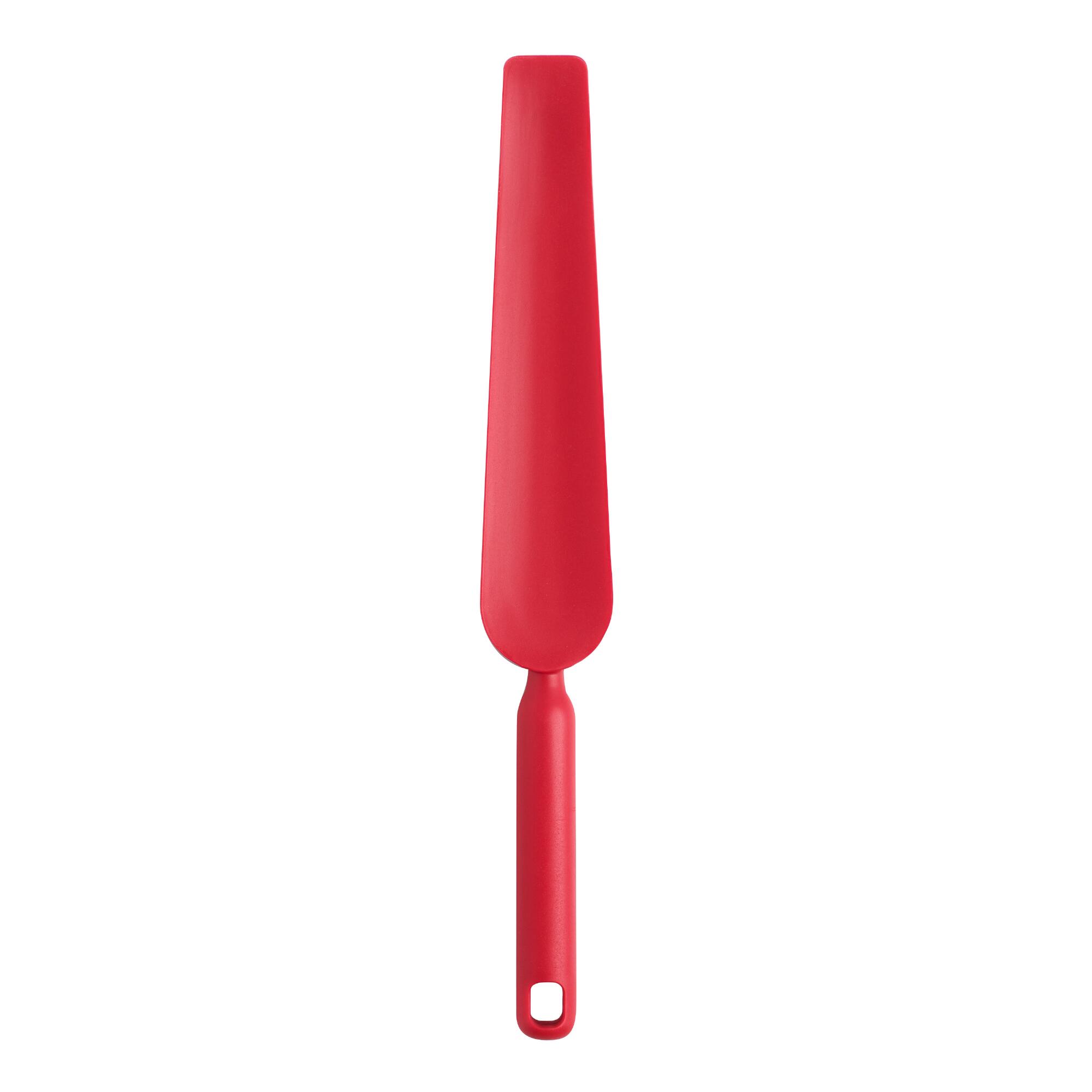 Red Silicone Curved Blender Spatula by World Market