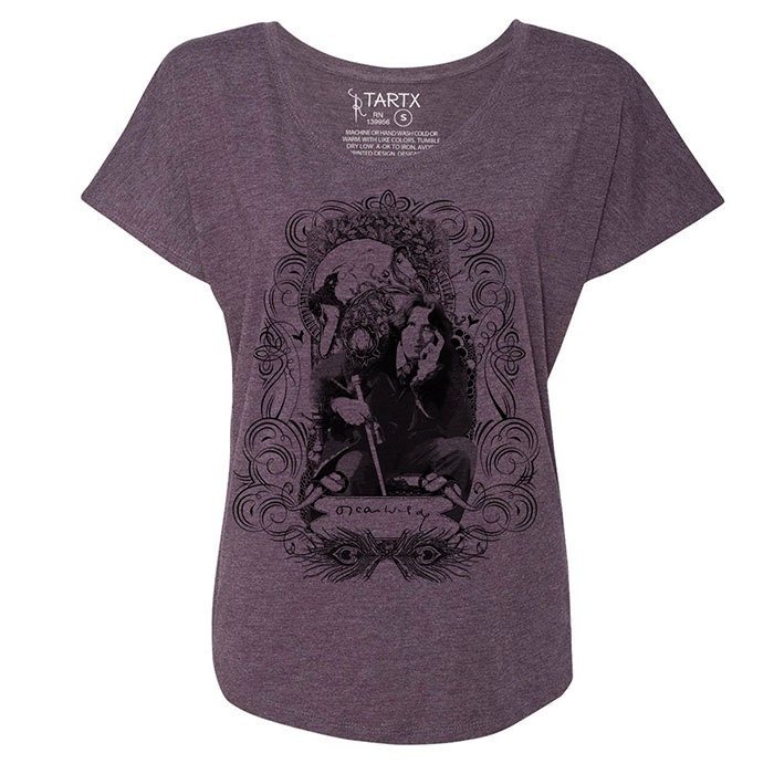 Oscar Wilde Tri-Blend Wide Neck Dolman Tee Shirt Xs-3Xl