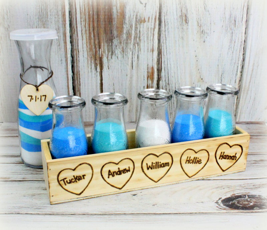 Unity Sand Ceremony - Blended Family Set Wedding 6 Person