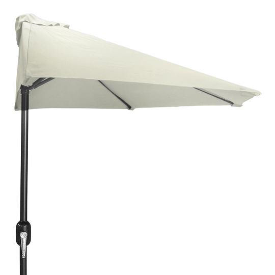 Solid Patio Half Umbrella: Orange - Fabric by World Market