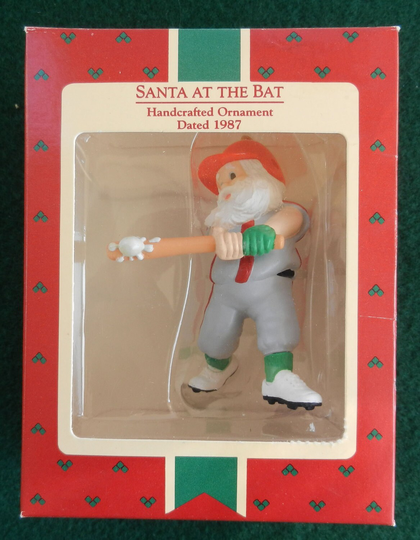 Vintage Hallmark 1987 Santa At The Bat