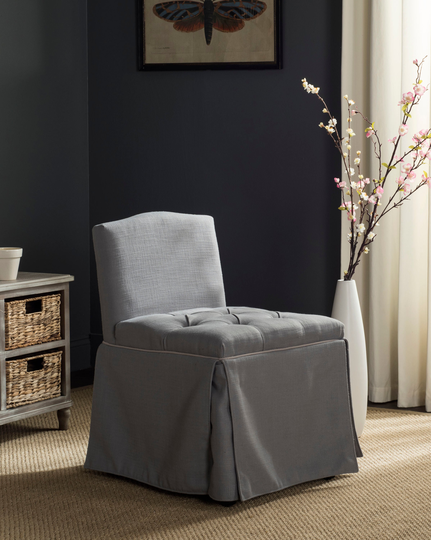 Safavieh Betsy Casual Gray/Taupe Blend Contemporary Accent Chair | MCR4202B