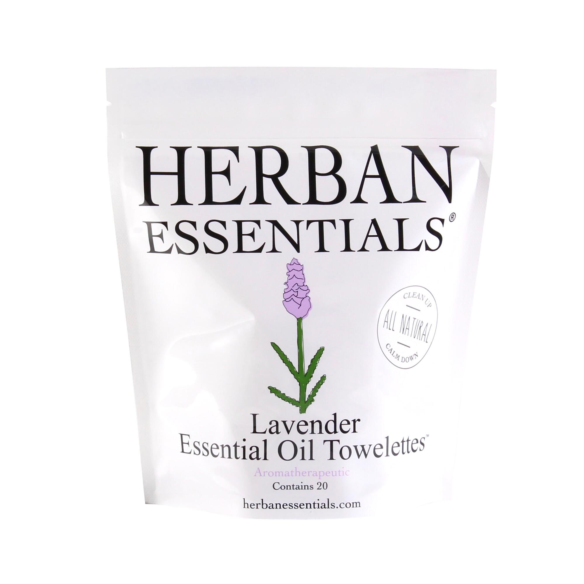 Herban Essentials Lavender Essential Oil Wipes 20 Count by World Market