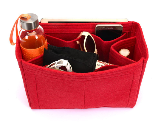 Le Pli.age Medium Regular Style Felt Bag & Purse Organizer/Insert For Top Handle Cuir