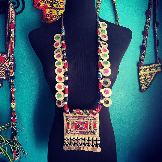 Huge Kuchi Necklace With Coins