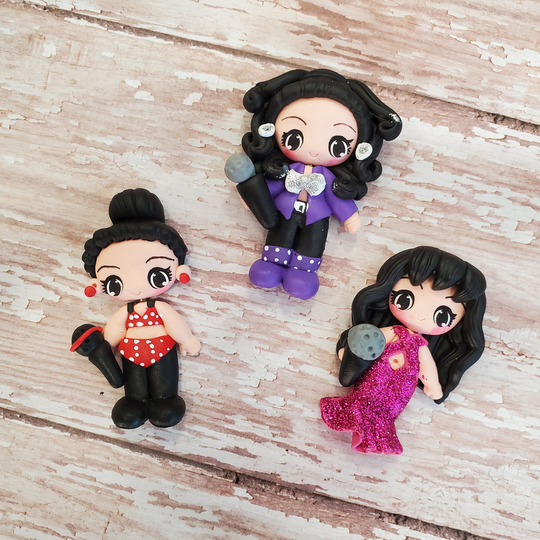 Clays Tejano Singer Clays, Clay Doll, Dolls, Bow Centerpieces, Center For Bows, Center, Selena, Pieces Hair Bows