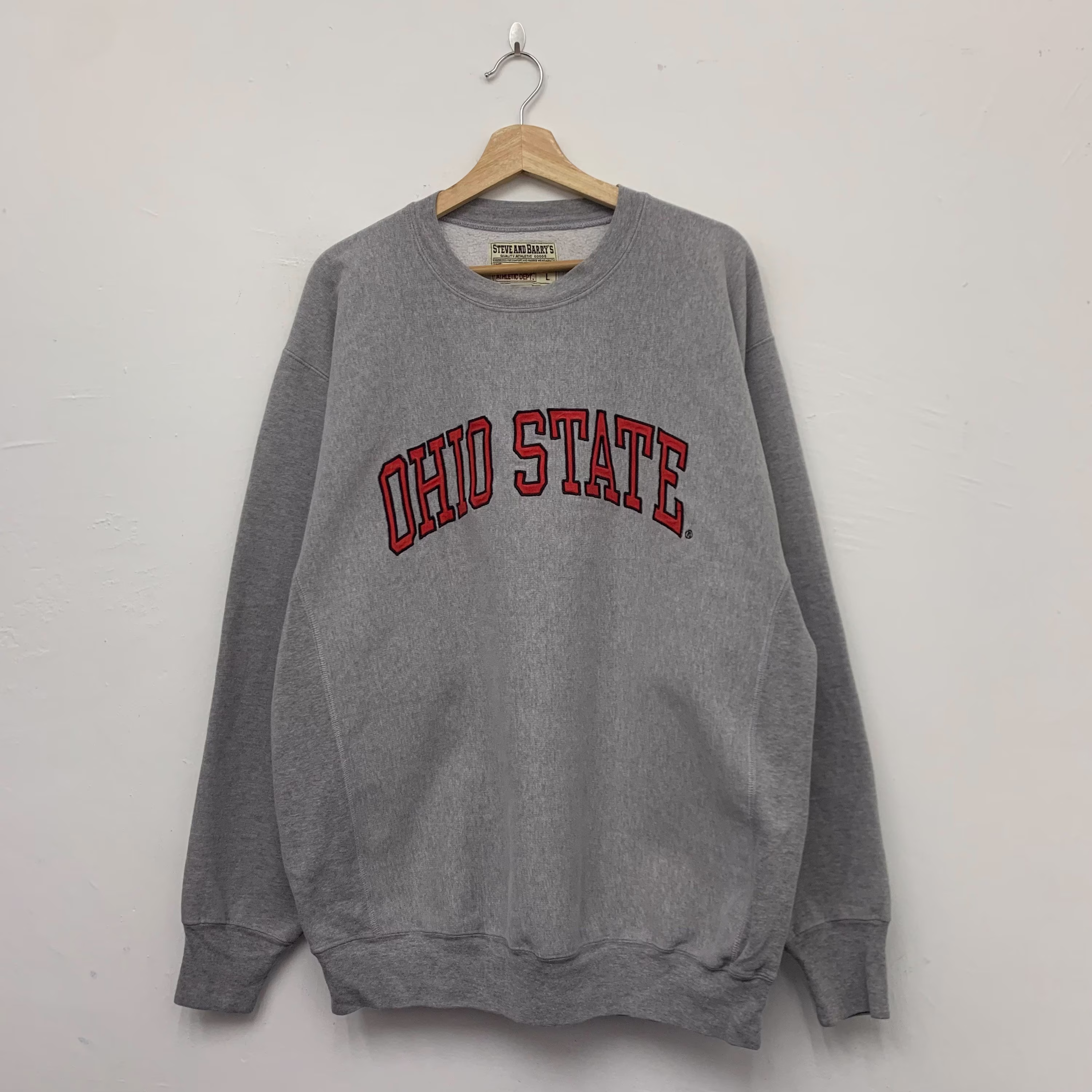Vintage Ohio State University Embroidered Crewneck Sweatshirt Size Large