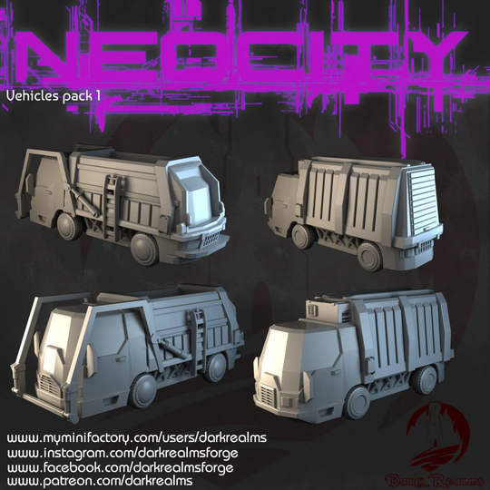 Neocity Trucks By Dark Realms - Cyberpunk 40K Rpg