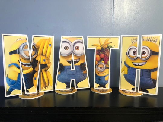 Minions Letter & Number Cutouts