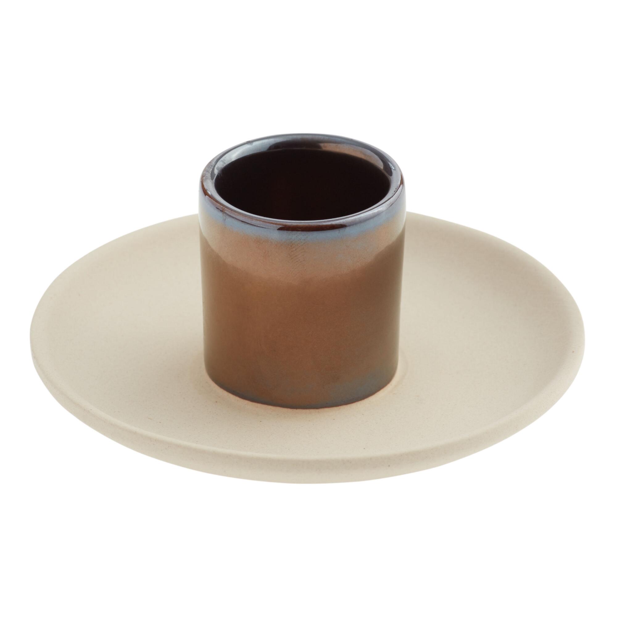 Metallic Gold and Natural Saucer Match Striker - Ceramic by World Market