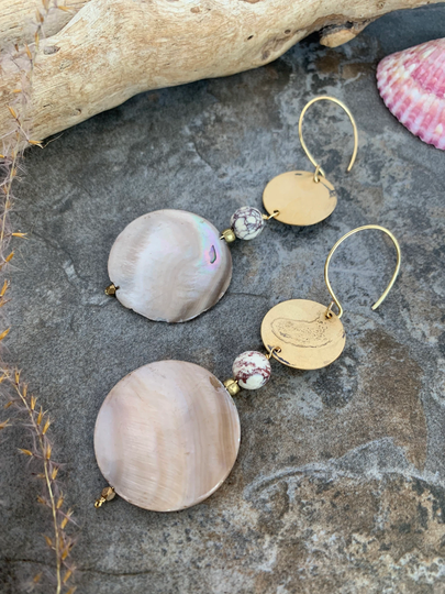 Beautiful Beachy Boho Shell Earrings