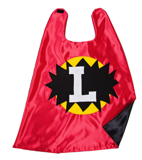 Free Mask . Superhero Cape Super Hero Black Red Boys Capes Birthday Gift Quick Ship