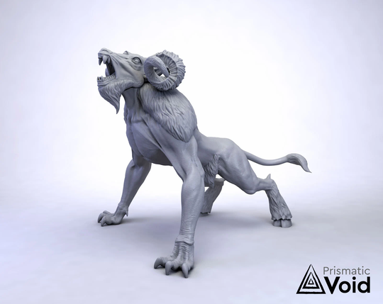 Fiend/Dire Ram - Miniature For Dungeons & Dragons, Tabletop Rpg 5E