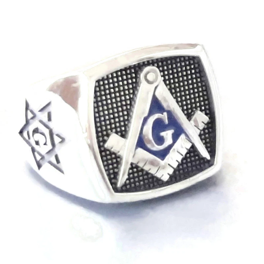 Master Mason Awesome Men Ring, Solid Silver The Ring