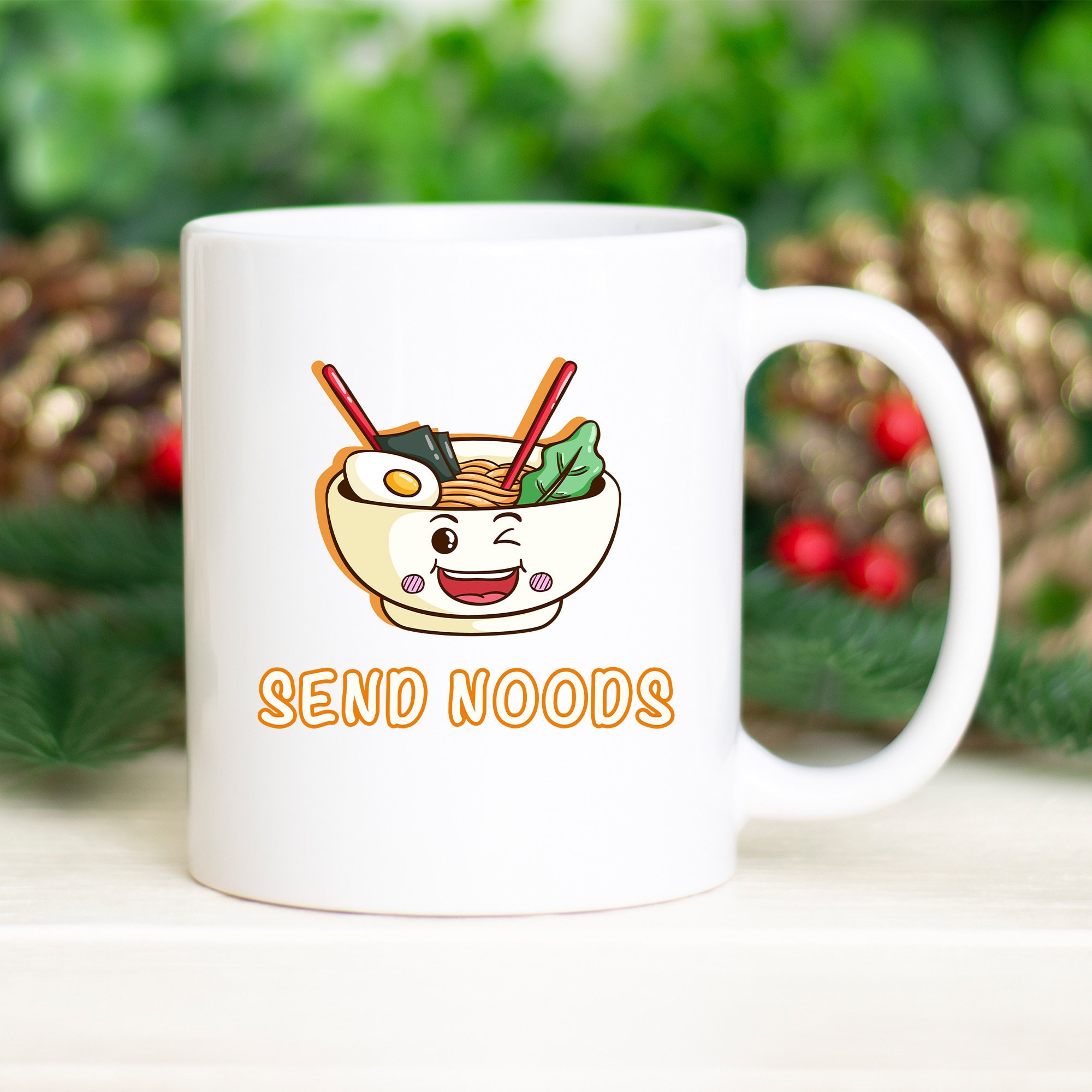 Send Noods Mug | Funny Noodle Food Bowl Coffee Great For Ramen Lovers