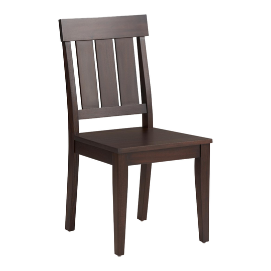 Espresso Wood Slat Back Tobias Dining Chair: Brown by World Market