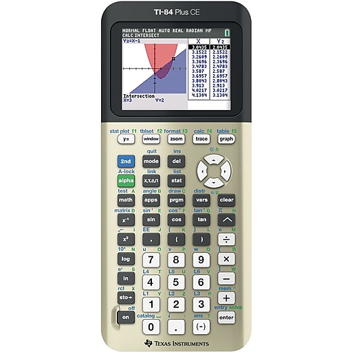 Texas Instruments TI-84 Plus CE 10-Digit Graphing Calculator, Gold