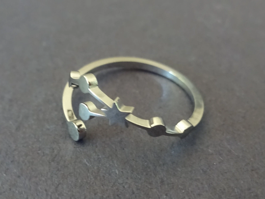 Stainless Steel Taurus Ring, Adjustable Constellation Zodiac Astrology Horoscope Earth Element Sign, Apr 20-May 20