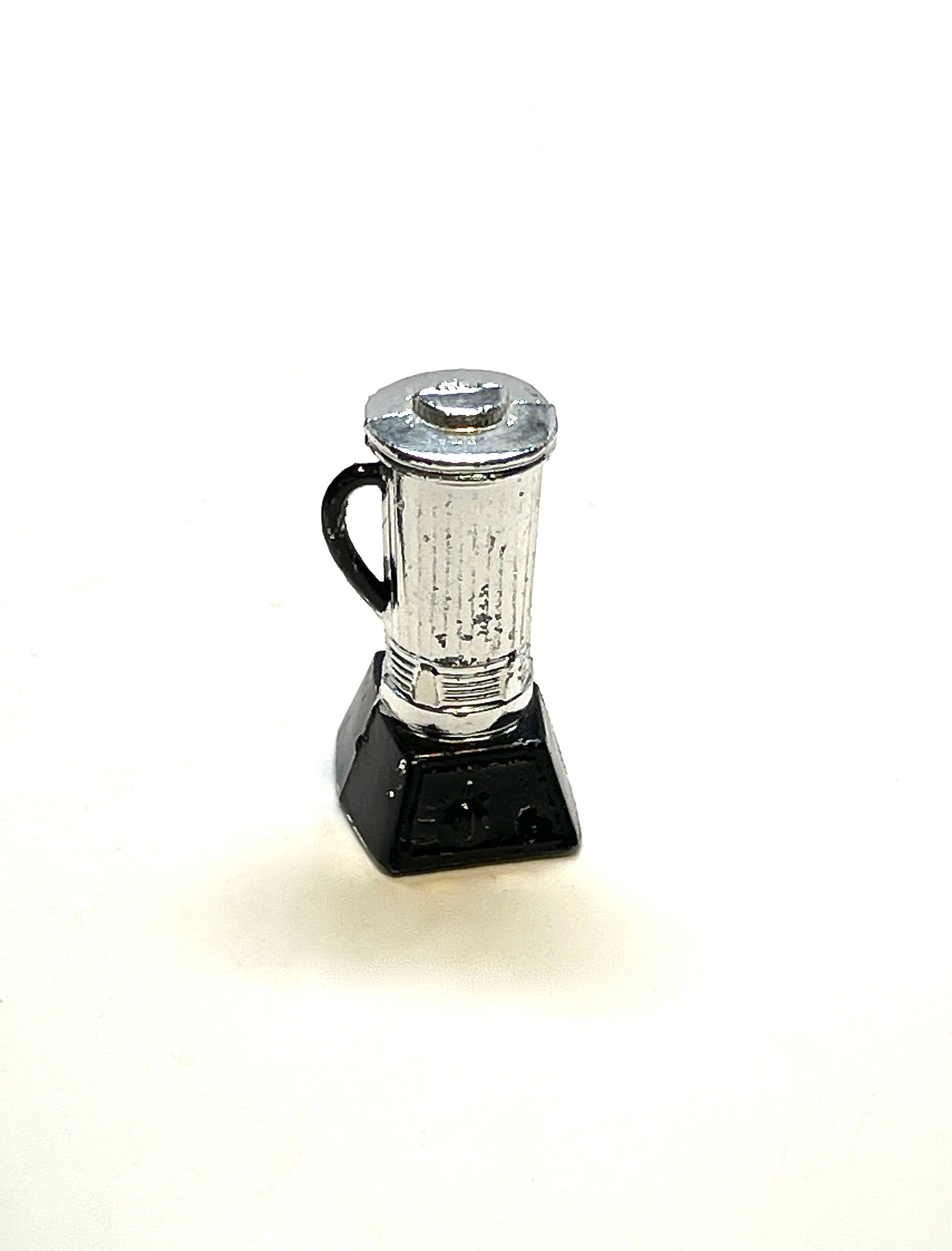 Dollhouse Blender, Miniature, Cooking, Kitchen Appliance, Hobby, Vintage, Metal, Japan, 112 Scale