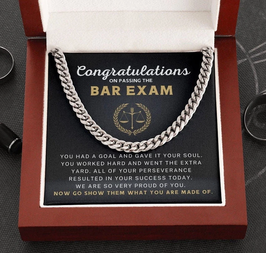 Law Student Gift For Man Him Passing The Bar Exam Present Son From Proud Parents