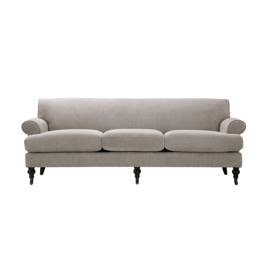 Jennifer Taylor Home Alana Country Silver Grey Yarn Dyed Polyester/Blend Sofa in Gray | 63360-3-857