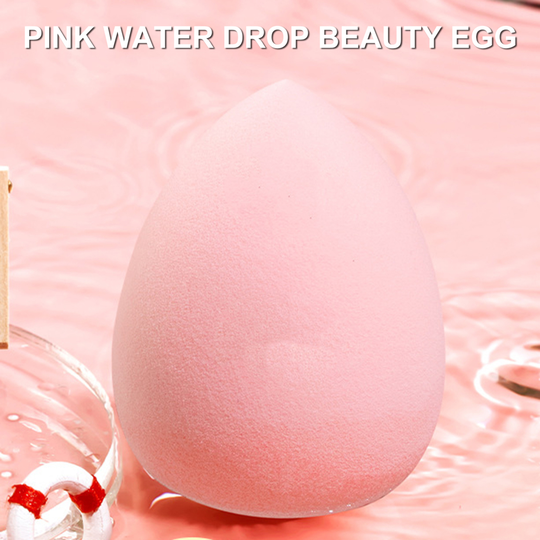 Foundation Sponge High Elasticity Dual Purpose Water Drop Shaped Classic Pink Beauty Makeup Blending Sponge for Girl