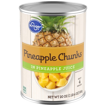Kroger Pineapple Chunks in Pineapple Juice - 20.0 oz