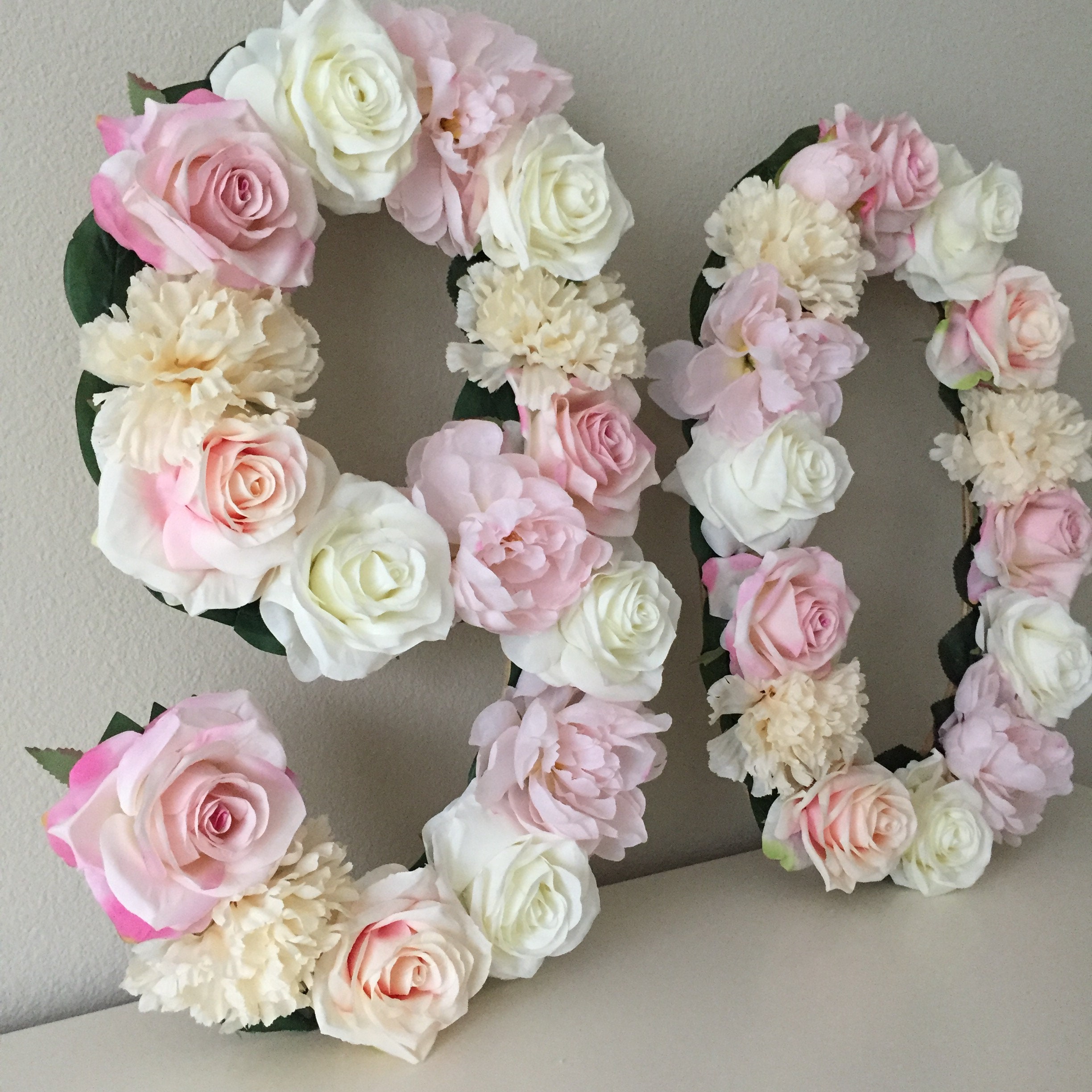 Floral Number, Flower 90Th Birthday Party, Decor, 1st Birthday, First Photo Prop, Number Prop