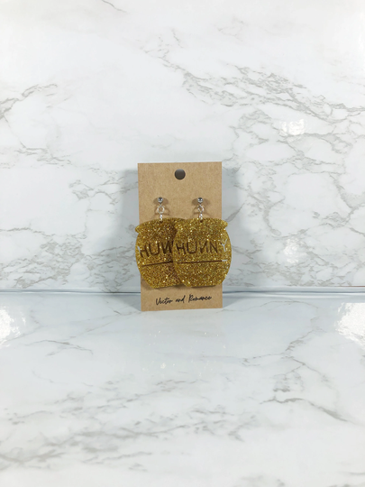 Clearance Hunny Pot Winnie The Pooh Glitter Acrylic Dangle Earrings