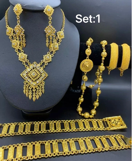 Set Of Thai Traditon Jewerly Vintage Costumes Wedding Dress Dance