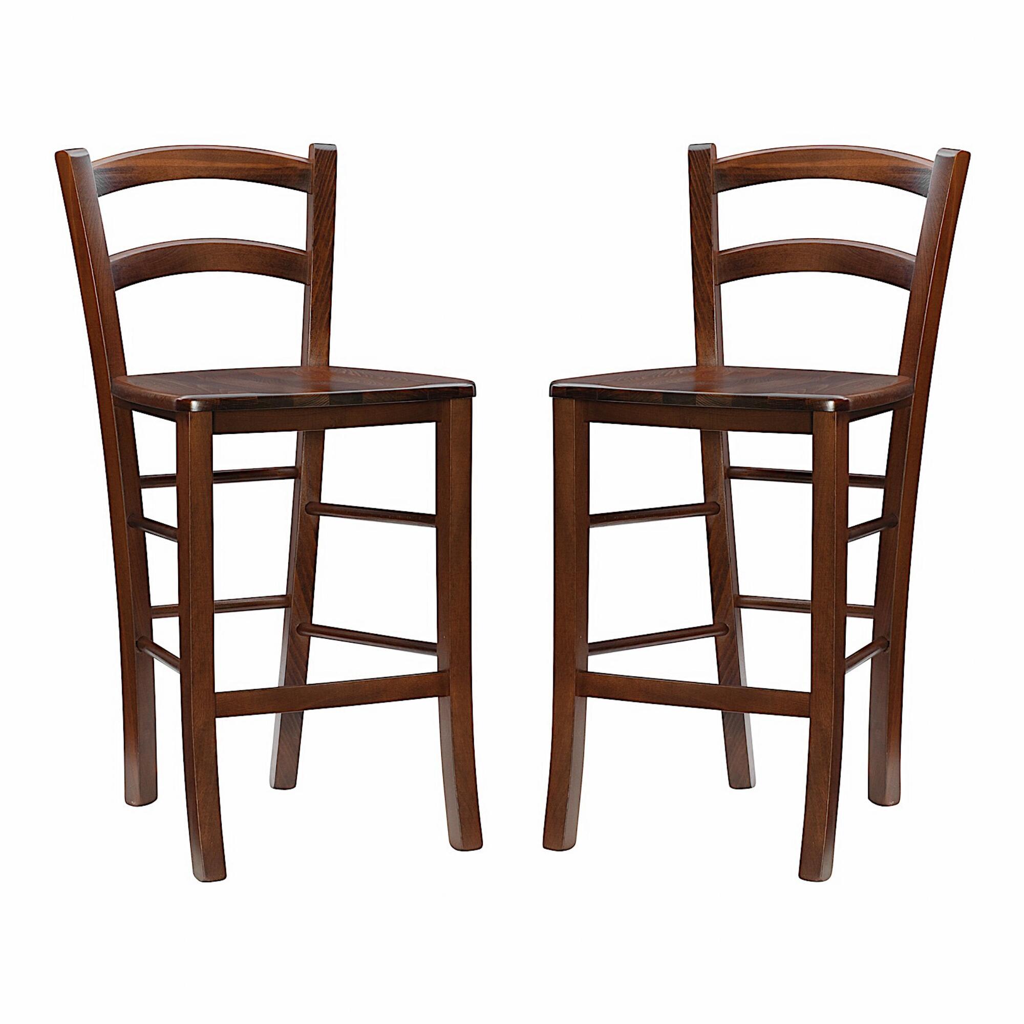 Wood Sofia Counter Stool Set of 2: White by World Market