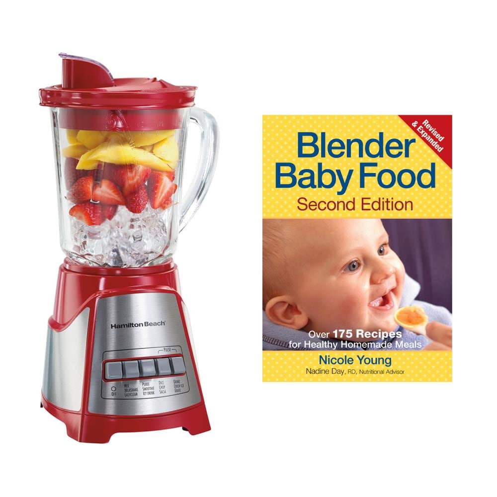 Hamilton Beach 40-oz Red 700-Watt Pulse Control Blender Stainless Steel | 168225
