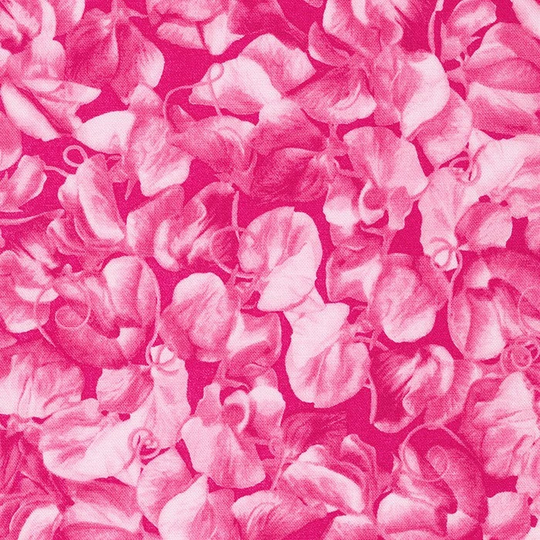 Flowerhouse Penelope, Pink Poppies On Pink, Blender, By Robert Kaufman