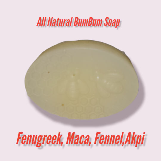 All Natural Bumbum Glycerin Soap, Vegan, Maca, Fennel, Akpi, Fenugreek, Honey