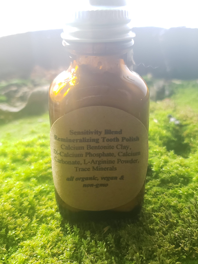 1Oz & 3Oz Sensitivity Blend Arginine Remineralizing Tooth Polish Organic, Vegan, Non-Gmo