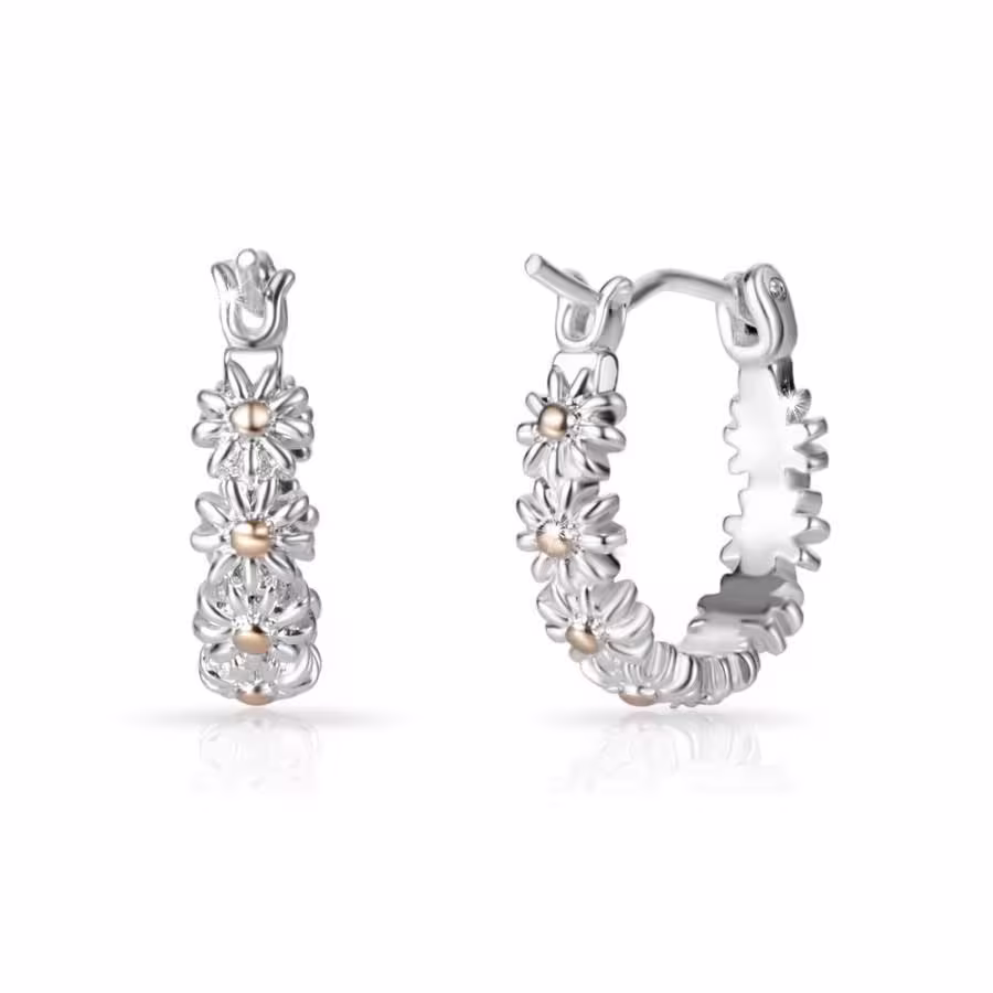 Daisy Hoop Earrings | Pair By Philip Jones