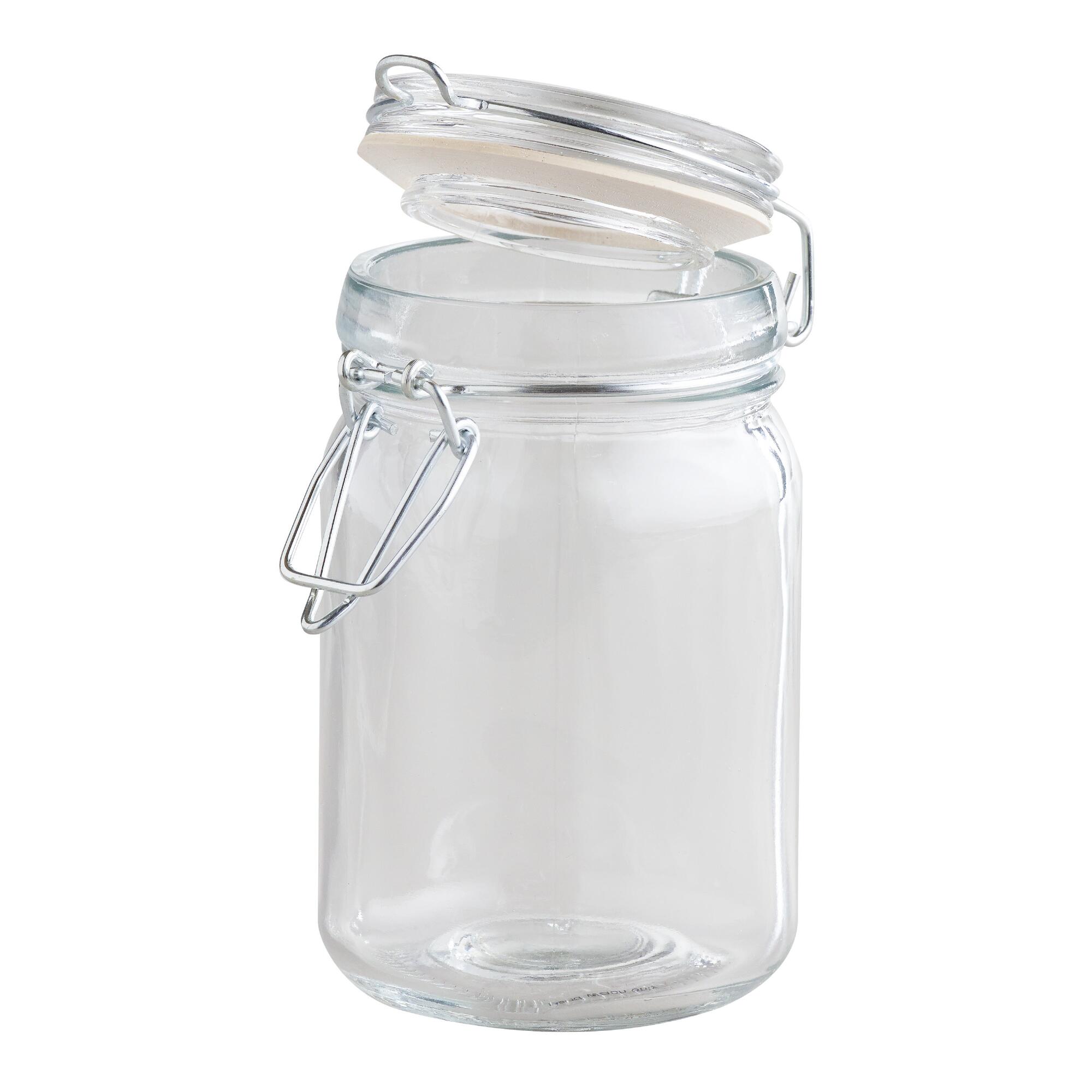 Spice Jar with Clamp Lid Set of 6 - Glass by World Market