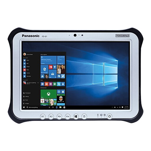 Panasonic Toughpad 10.1" Tablet, 8GB (Windows 10), Black/Silver (FZ-G1V1651VM)
