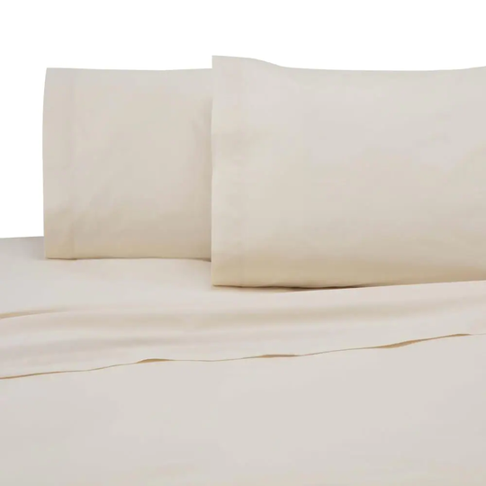 WestPoint Home Martex 225 Thread Count Sheet King 225-Thread Count Cotton Blend Ivory Bed Sheet in Off-White | 028828991690