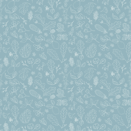 House & Home - Forest Blue Woodsy Blender Poppie Cotton Modern Traditional Quilting Apparel Home Decor
