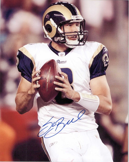 Sam Bradford Signed Autographed Glossy 8x10 Photo St. Louis Rams - Coa Matching Holograms