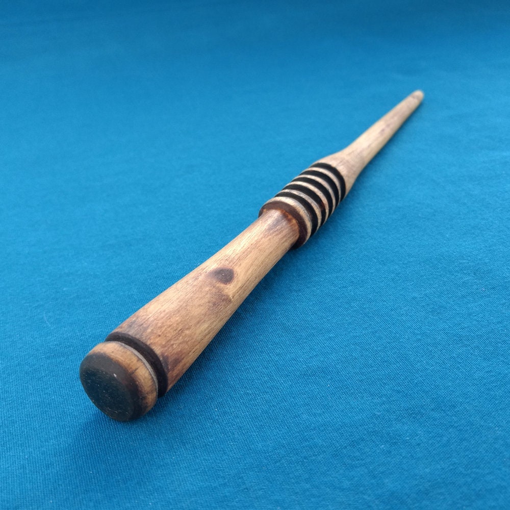 Wand, Hand Carved, Cottonwood, 8.25, Costume, Cosplay, Halloween, Wizard, Magic, Pagan, Viking - Made & Carved in The Usa