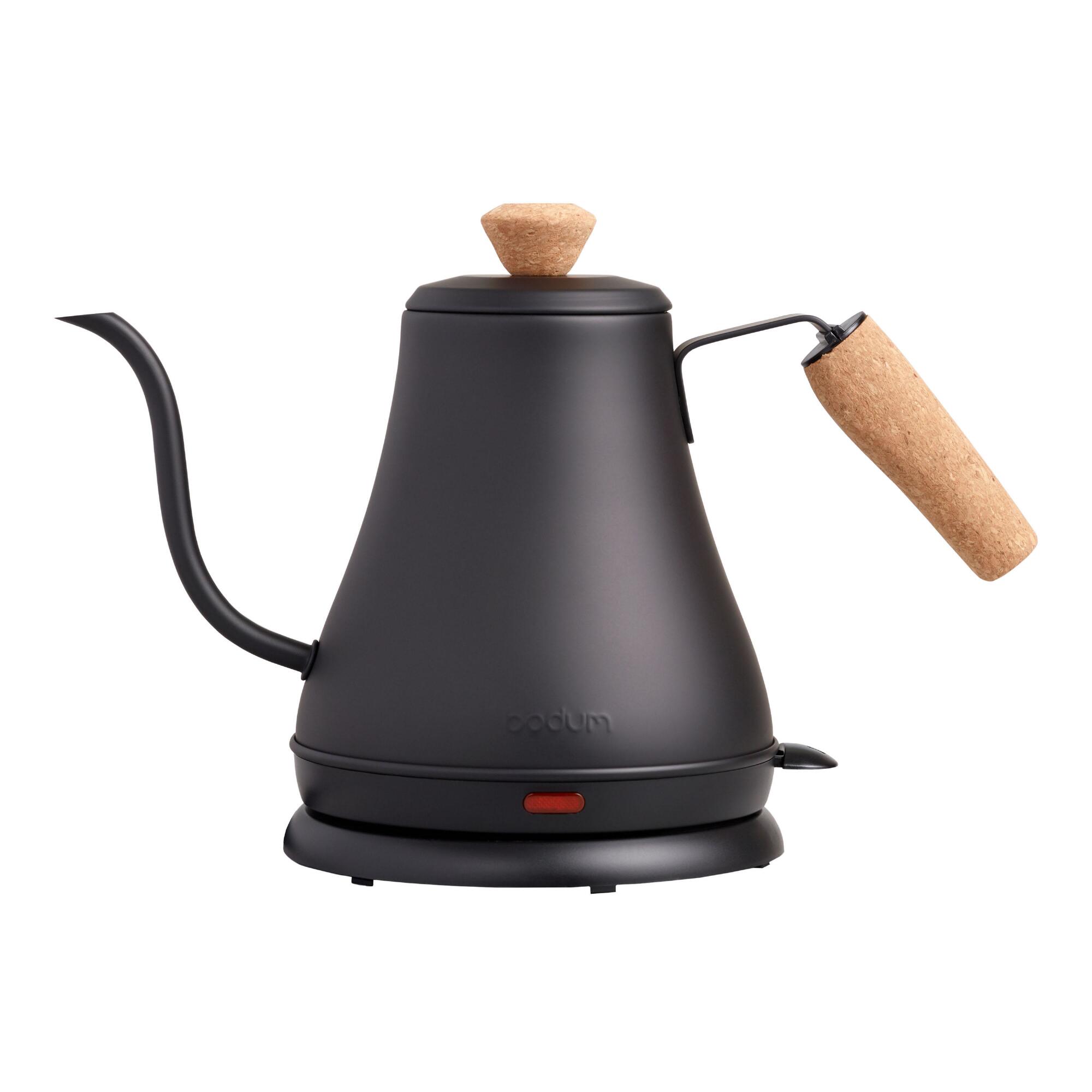 Matte Black Bodum Melior Gooseneck Electric Kettle by World Market