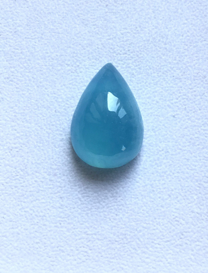 Natural Aquamarine Smooth Pear Gemstone