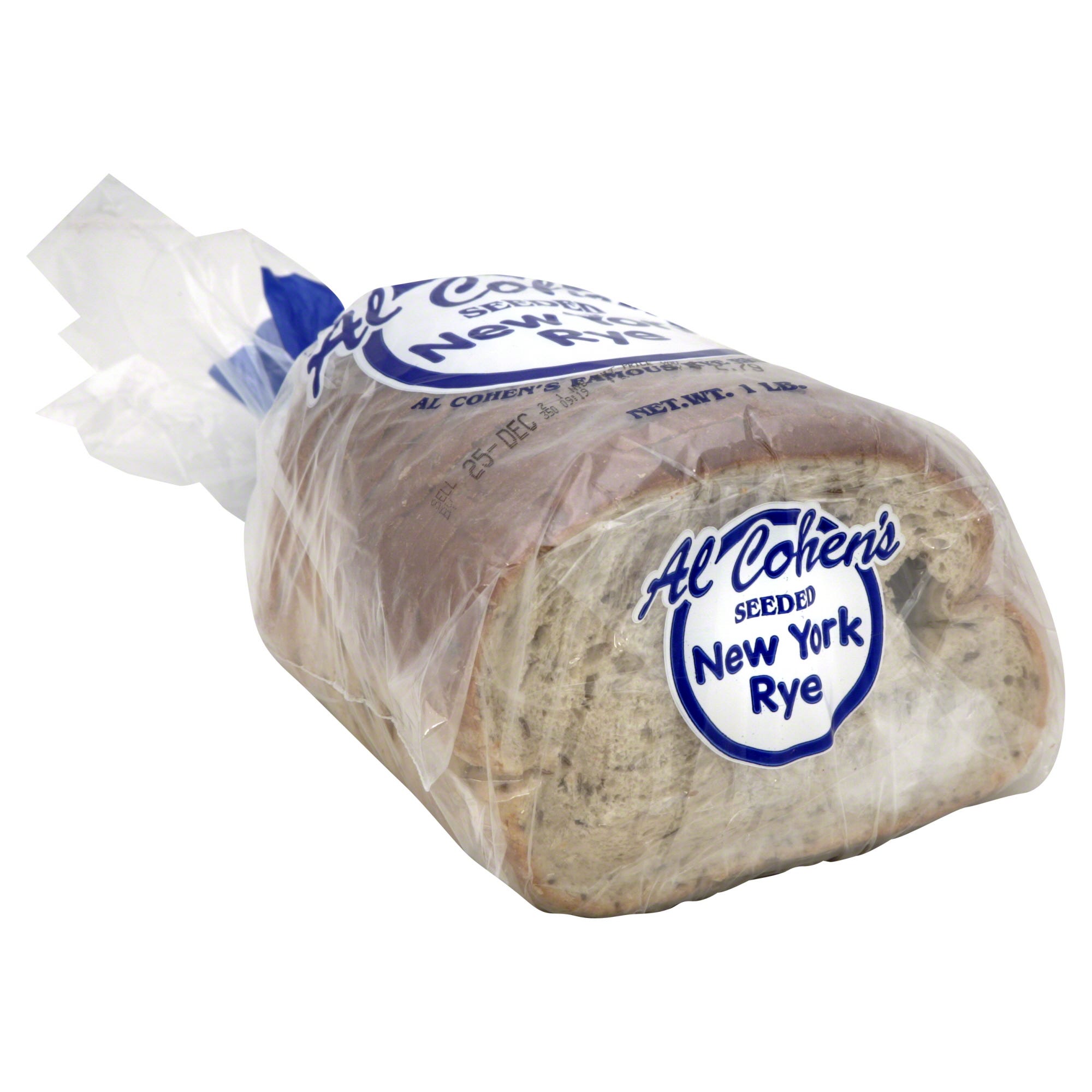 Al Cohens Bread, New York Rye, Seeded - 1 lb
