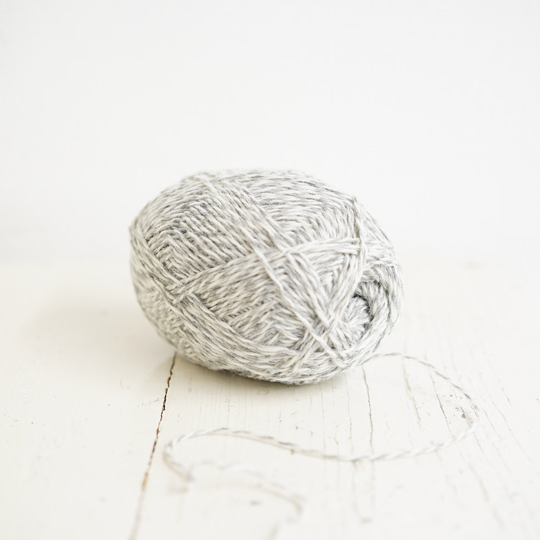 Grey Melange New Zealand Wool Blend - 80% 20 Po Yarn Weaving Hand Or Machine Knitting Socks 100G/250M